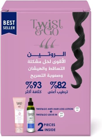 لوشن مضاد لتساقط الشعر من تويست اند جو 250 مل + ليف ان 1+1