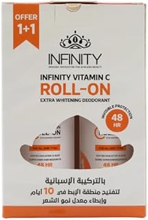 مزيل عرق رول بفيتامين سي مع تبييض إضافي من انفينيتي ، 80 مل 1+1