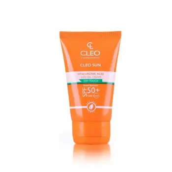 كريم جل واقي من الشمس وغني بحمض الهيالورونيك كليو ، +50 SPF كل الأنواع البشرة 50مل